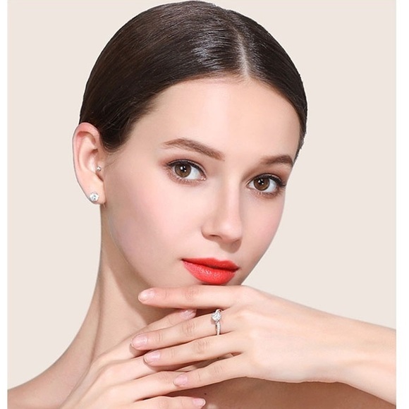 NEW 18K Two Tone Gold Filled White Sapphire Ring 7 - Picture 6 of 8